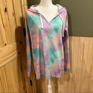 Tie-Dye hooded top - 3/$20 or 4/$25